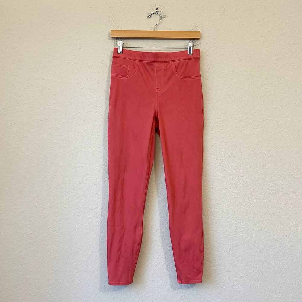 SPANX Ankle Jeggings Watermelon Pink Stretch Pull On Skinny Jeans